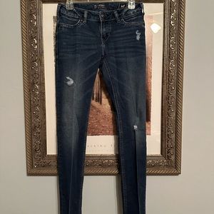 Womens Silver Suki Jeans Joga Jeans Super Skinny Size 29 Inseam 31 Comfortable!